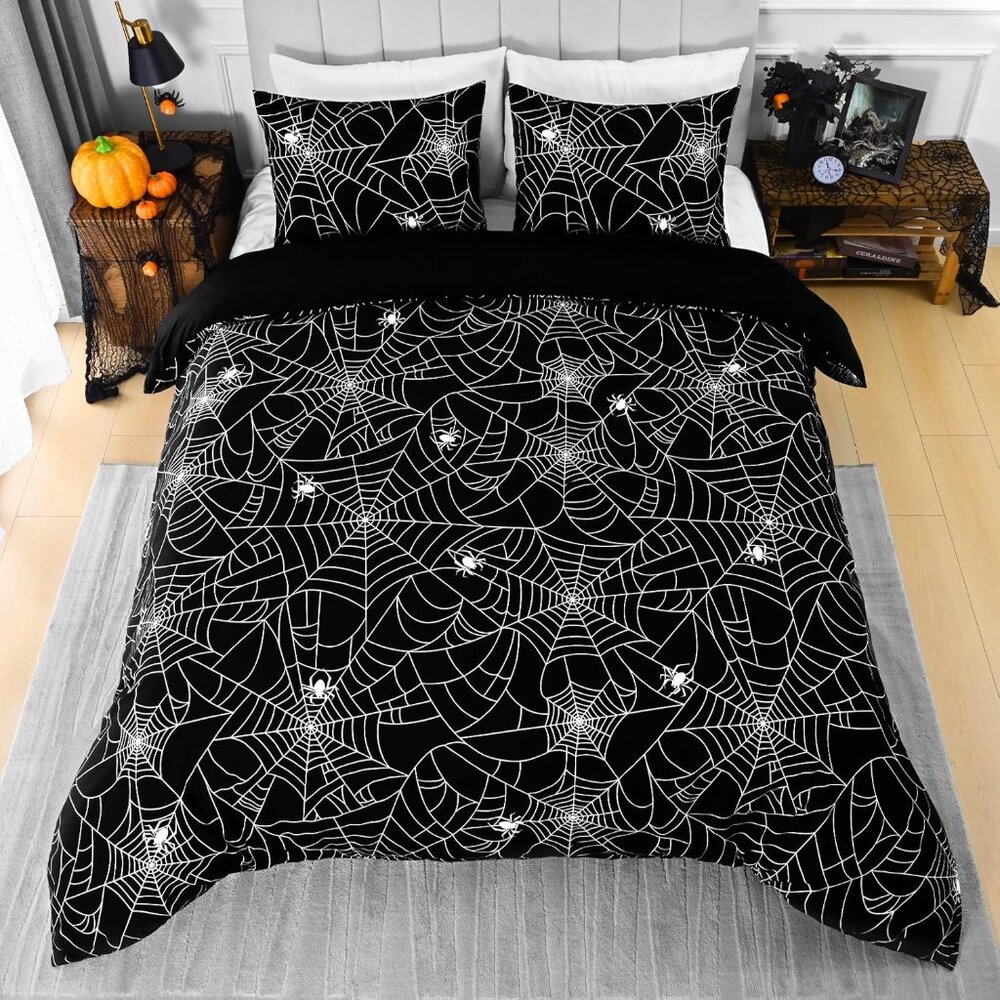 3 Piece Halloween Duvet Cover Queen Size